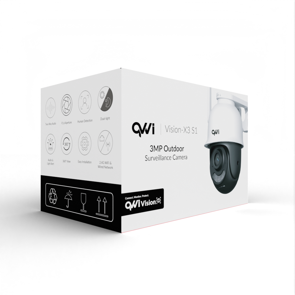 QVWi HD Outdoor Security Camera 3MP Vision-X3 S1