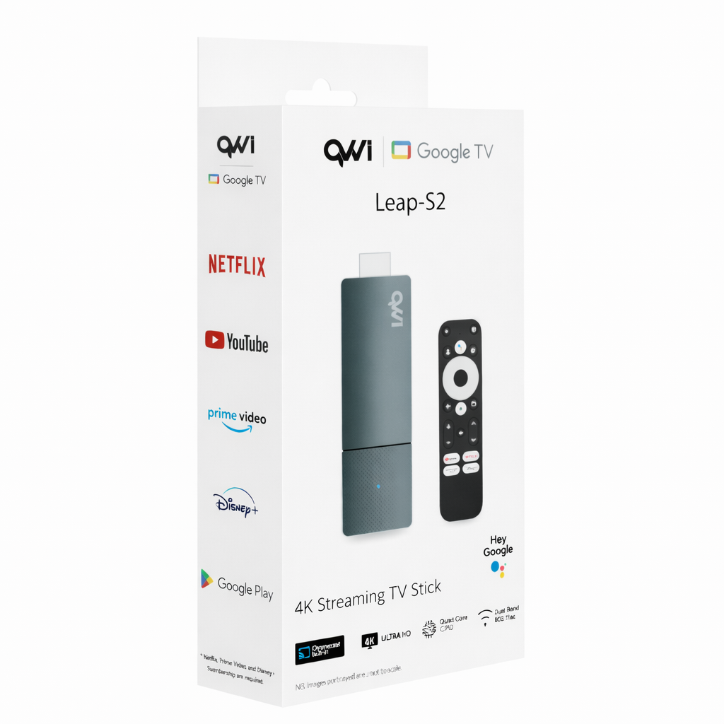QVWi 4K Google Streaming Stick Leap-S2