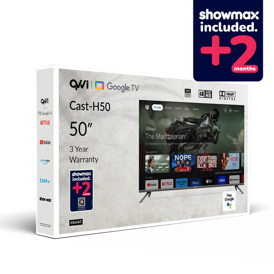 QVWi 50" 4K Smart Google TV Cast-H50