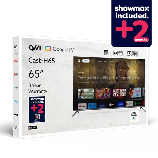 QVWi 65" 4K Smart Google TV Cast-H65