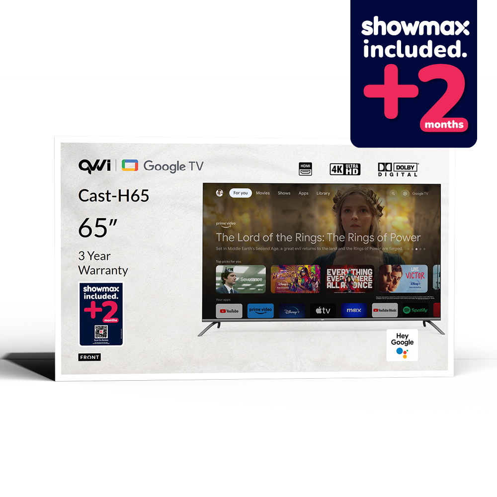 QVWi 65" 4K Smart Google TV Cast-H65