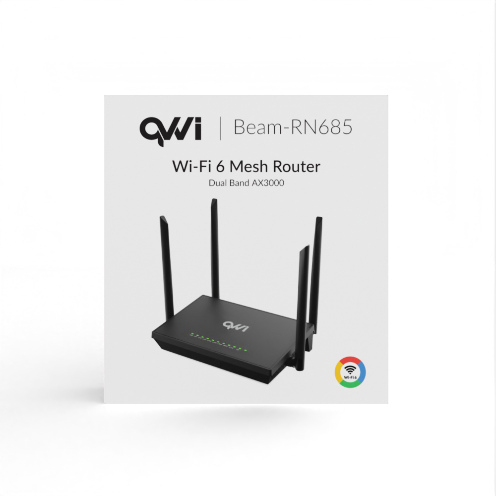 QVWi Wi-Fi 6 Mesh Router Beam-RN685