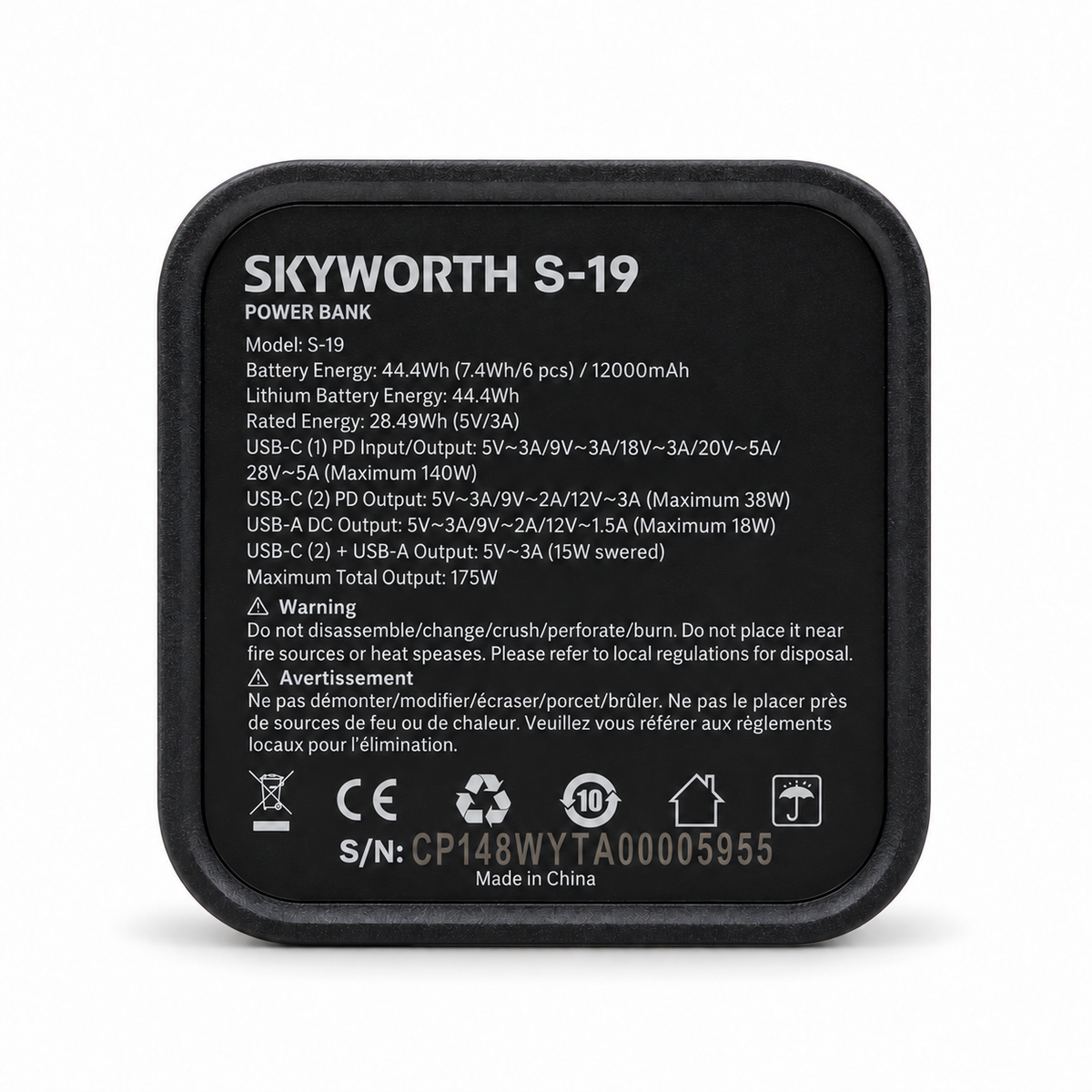 Skyworth S19 Ultra Fast 176W Power Bank