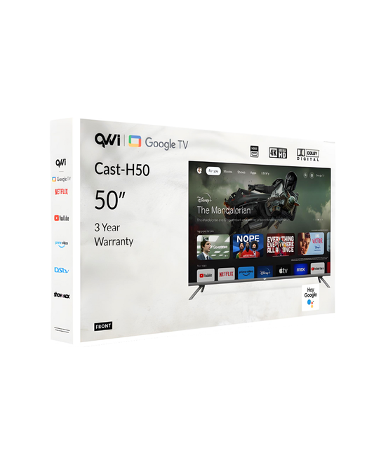 QVWi 50" 4K Smart Google TV Cast-H50
