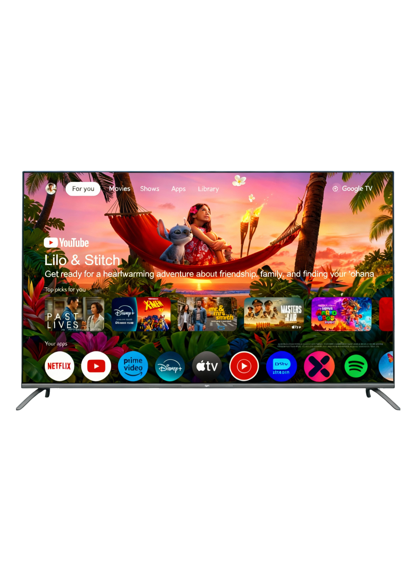 QVWi 55" 4K Smart Google TV Cast-H55